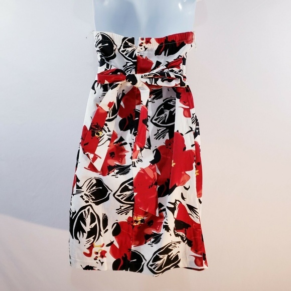 Snap Womens Strapless Sheath Floral‎ Padded Top Sun - Picture 8 of 8